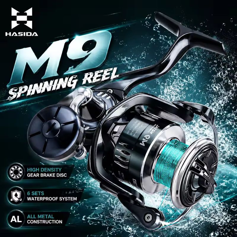 HASIDA M9 Spinning Reel Full M - огляд і ціна Trolling Reel