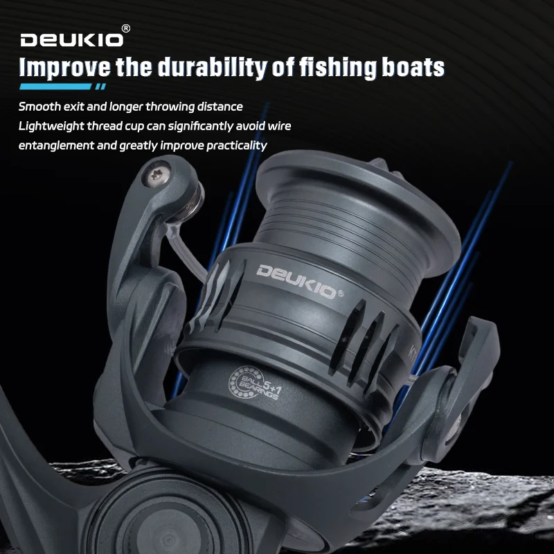 DEUKIO Lightweight Spinning Re - огляд і ціна Trolling Reel